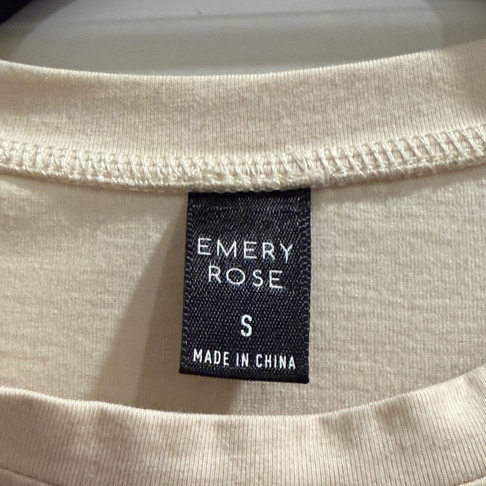 Emory Rose 'Not My First Rodeo' Cream Graphic Tee sz s - Picture 2 of 5